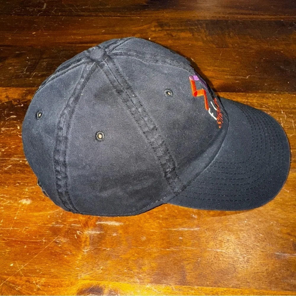 Rare Vtg Syracuse Hat Embroidered “SYR” FILM SYRACUSE Black Adjustable Hat Cap